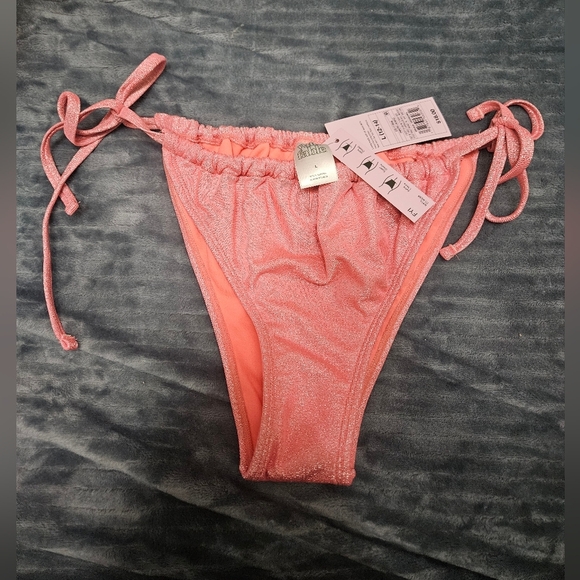NWT! Wild Fable Shimmery Pink Bikini Bottom! - Picture 1 of 6